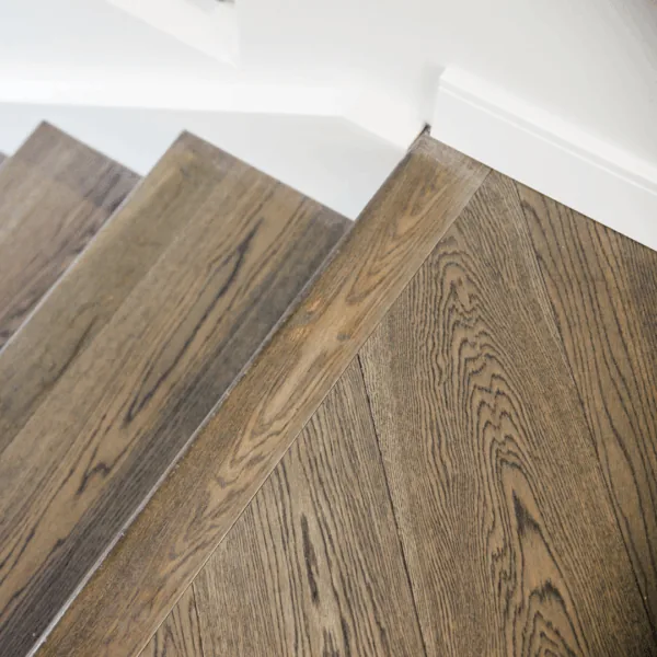 Hardwood stair installation in Greater Naples